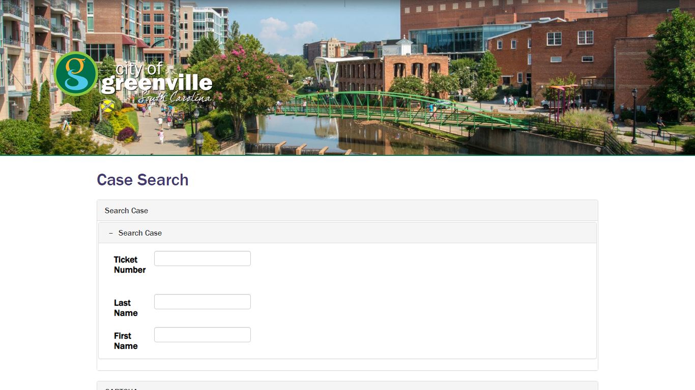 Case Search | Greenville City Municipal Court - Greenville, South Carolina
